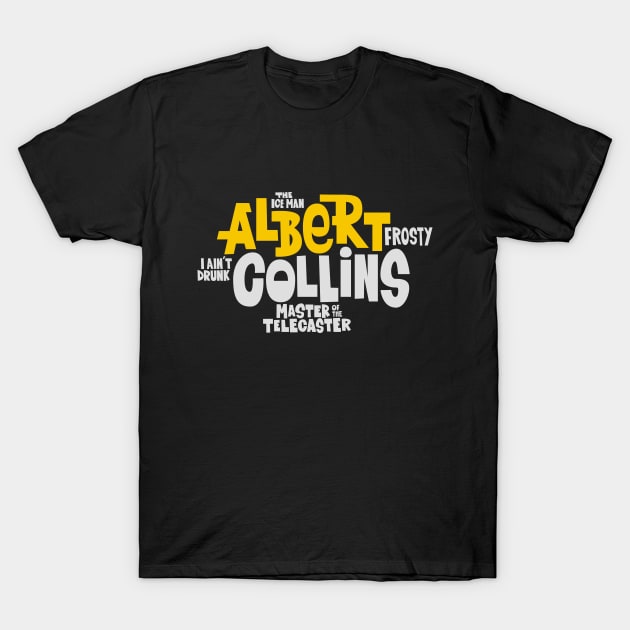 The Ice man -  Albert Collins, the Master of the Telecaster T-Shirt by Boogosh